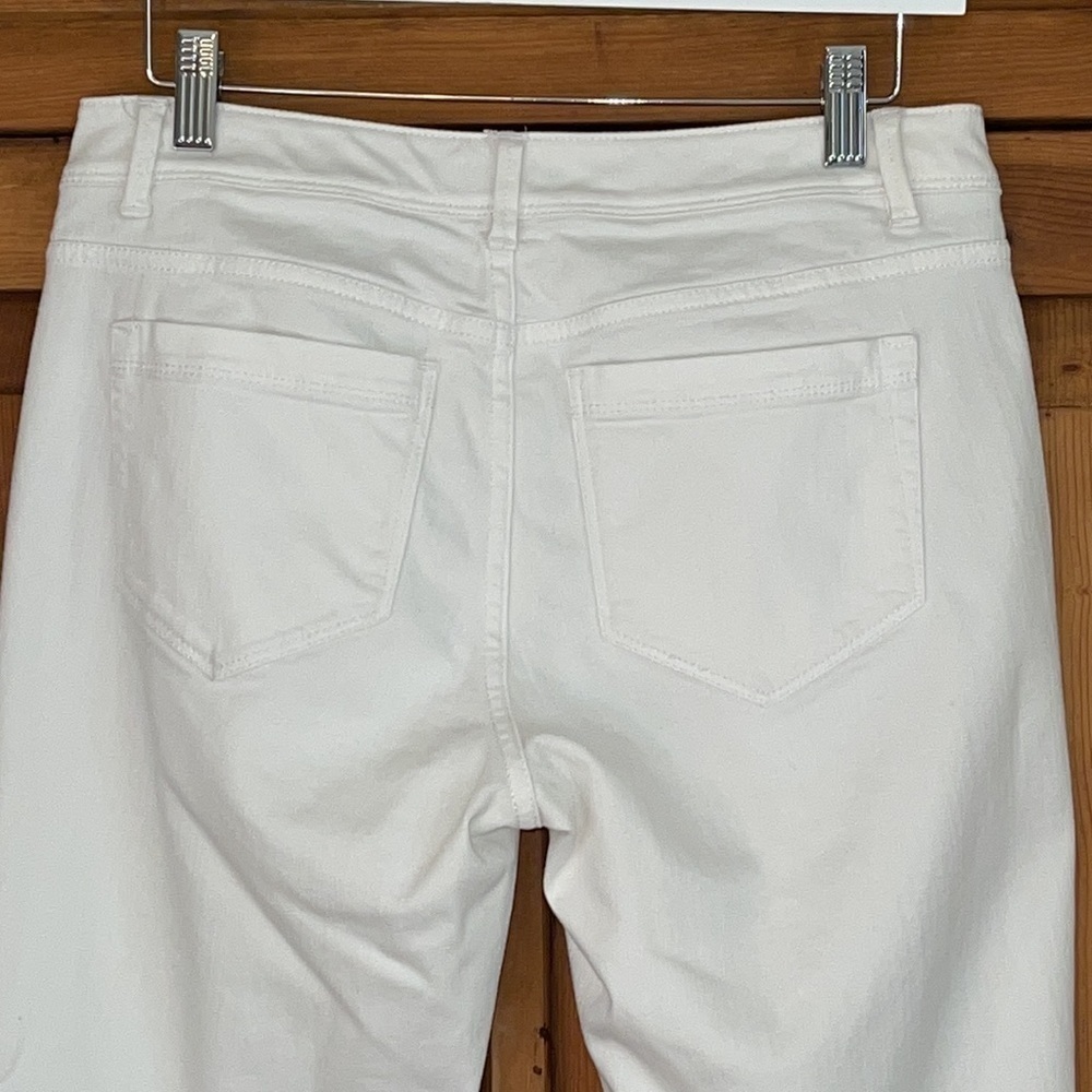 J. Jill Authentic Fit slim ankle White Denim Jeans Sz. 6 - Picture 8 of 16